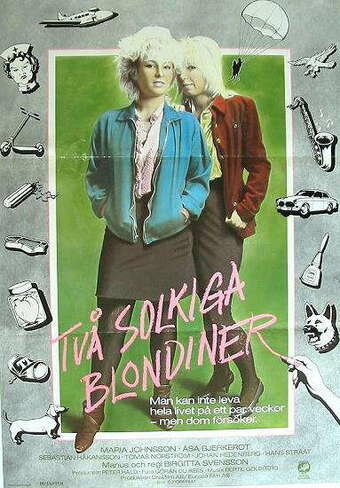 Постер фильма «Två solkiga blondiner»