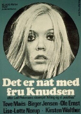 Постер фильма «Det er nat med fru Knudsen»