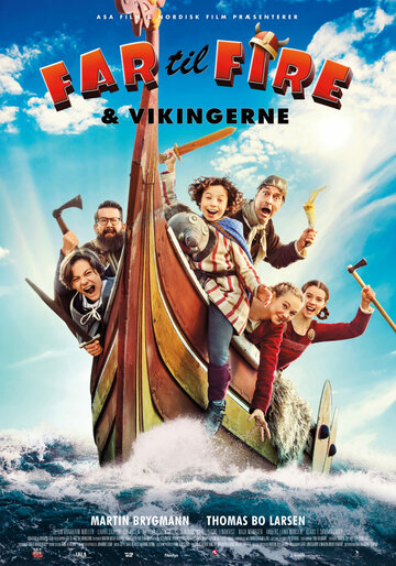 Постер фильма «Far til fire & vikingerne»