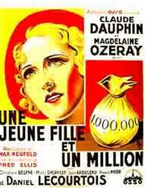Постер фильма «Une jeune fille et un million»