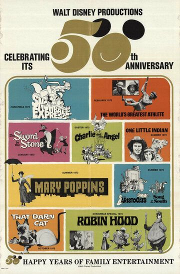Постер фильма «Walt Disney's 50th Anniversary Show»