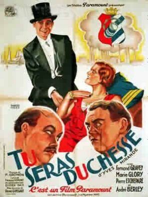 Постер фильма «Tu seras Duchesse»