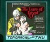Постер фильма «The Lure of Egypt»