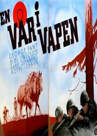Постер фильма «En vår i vapen»