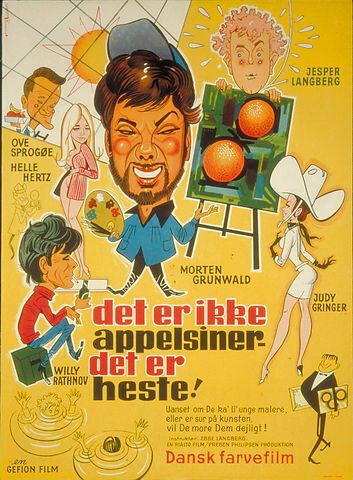 Постер фильма «Det er ikke appelsiner, det er heste»