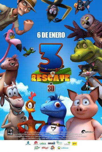 Постер фильма «3 al Rescate»