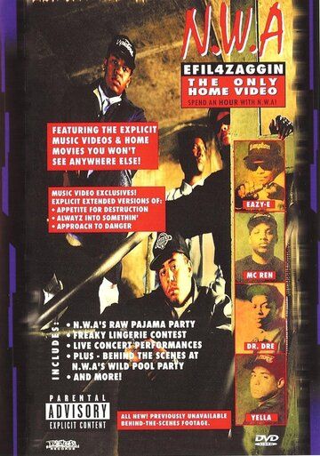 Постер фильма «N.W.A.: Efil4zaggin - The Only Home Video»