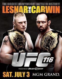 Постер фильма «UFC 116: Lesnar vs. Carwin»