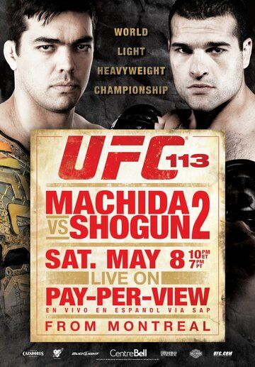 Постер фильма «UFC 113: Machida vs. Shogun 2»