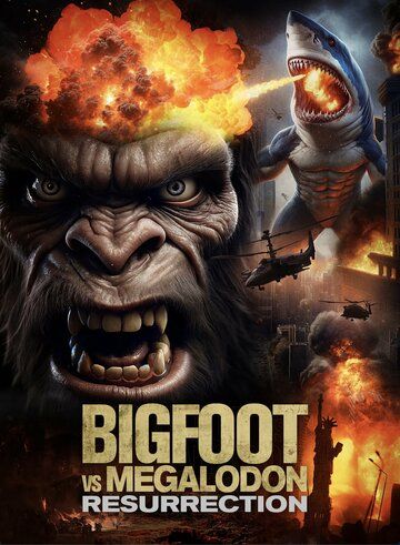 Постер фильма «Bigfoot vs Megalodon: Resurrection»