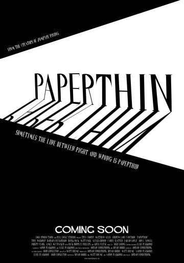 Постер фильма «Paperthin»