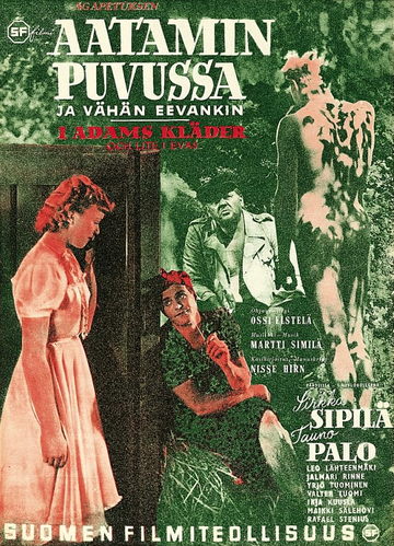 Постер фильма «Aatamin puvussa - ja vähän Eevankin...»