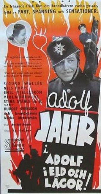 Постер фильма «Adolf i eld och lågor»