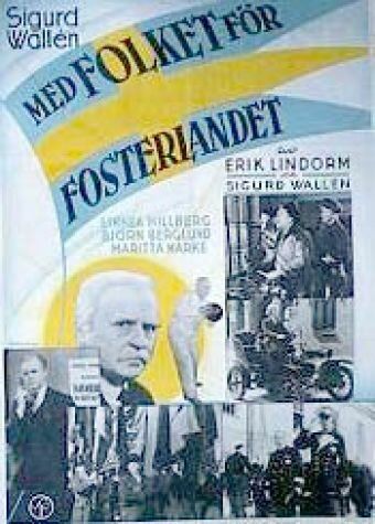 Постер фильма «Med folket för fosterlandet»