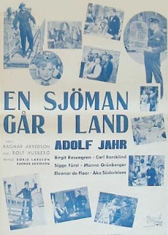 Постер фильма «En sjöman går iland»