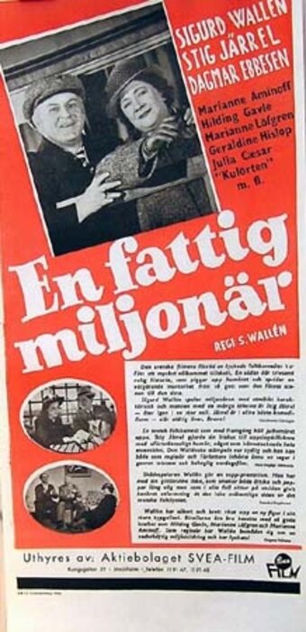 Постер фильма «En fattig miljonär»