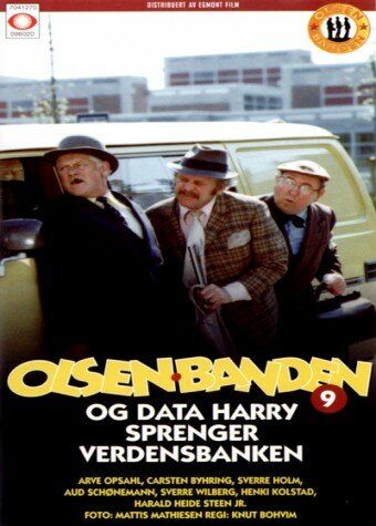 Постер фильма «Olsenbanden og Data-Harry sprenger verdensbanken»