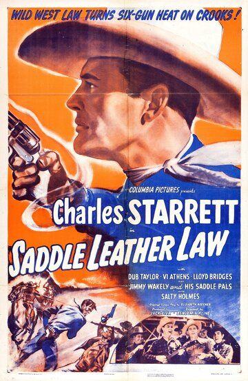 Постер фильма «Saddle Leather Law»